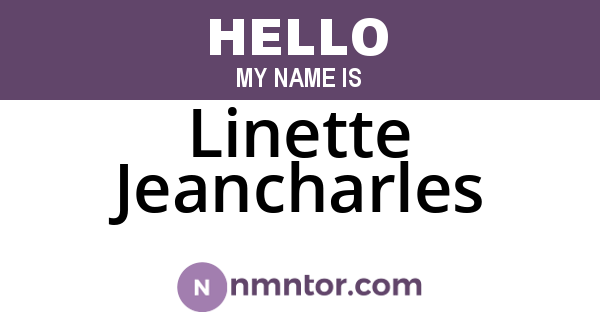 Linette Jeancharles