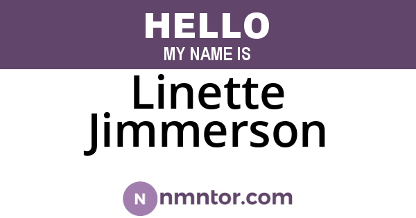 Linette Jimmerson