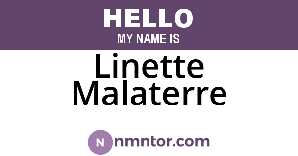 Linette Malaterre