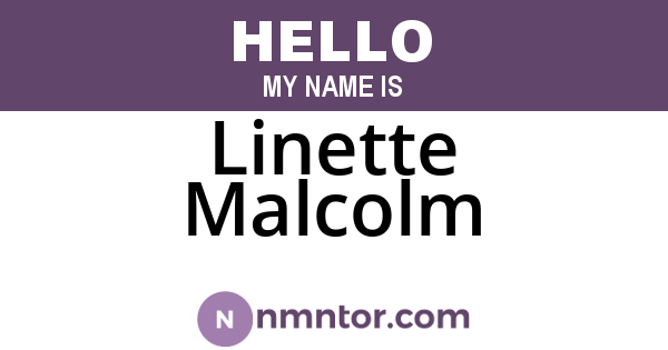 Linette Malcolm