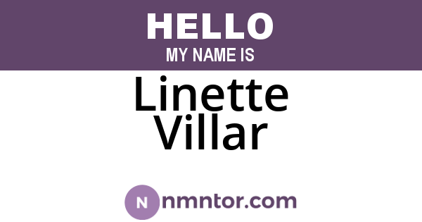 Linette Villar