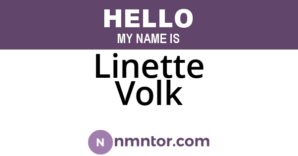 Linette Volk