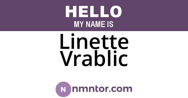Linette Vrablic