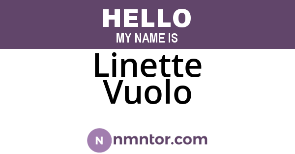 Linette Vuolo