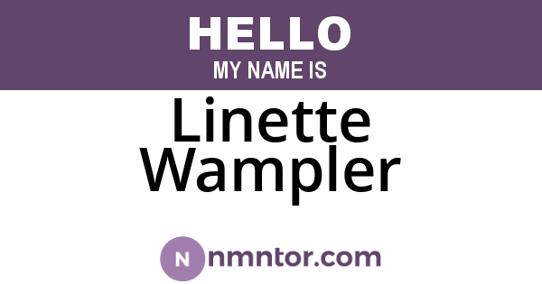 Linette Wampler