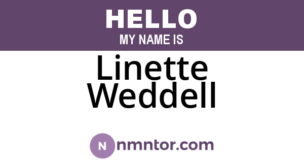 Linette Weddell