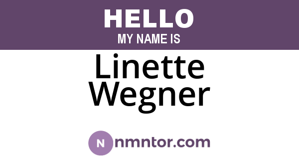 Linette Wegner