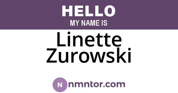 Linette Zurowski