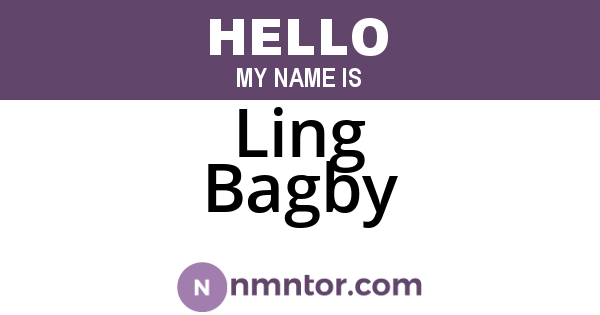 Ling Bagby
