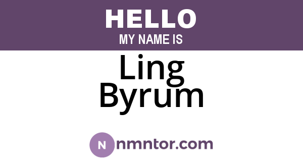 Ling Byrum