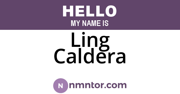 Ling Caldera