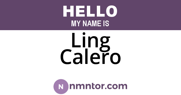 Ling Calero