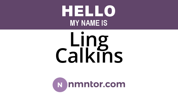 Ling Calkins