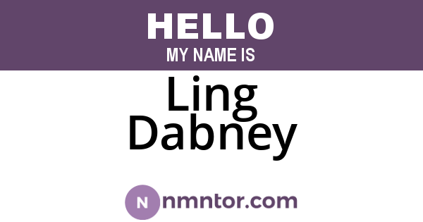 Ling Dabney