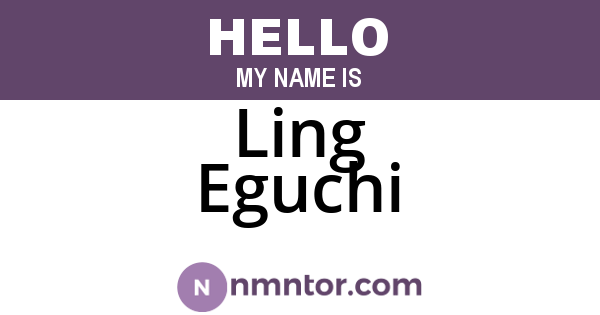 Ling Eguchi