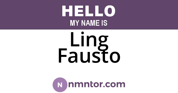 Ling Fausto