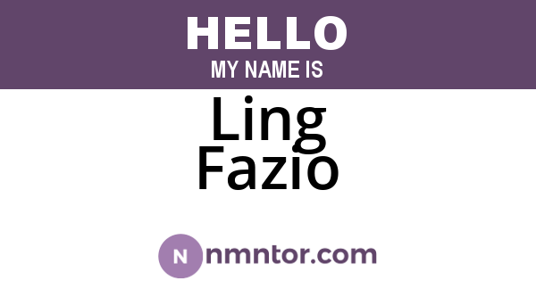 Ling Fazio