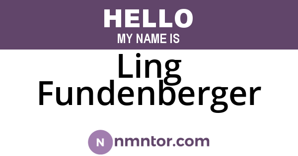 Ling Fundenberger
