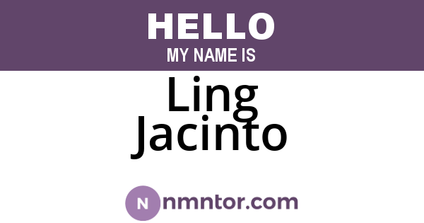 Ling Jacinto