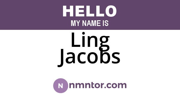 Ling Jacobs