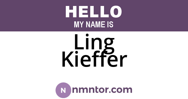 Ling Kieffer
