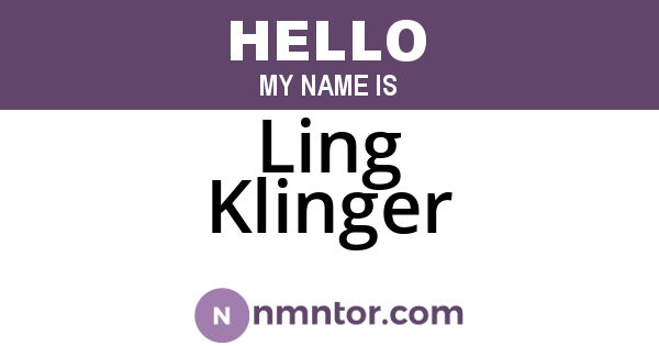Ling Klinger
