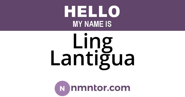 Ling Lantigua
