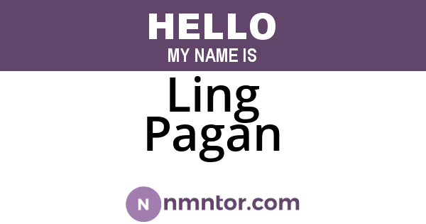 Ling Pagan