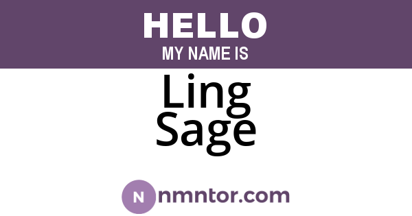 Ling Sage
