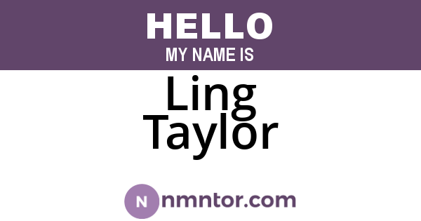 Ling Taylor