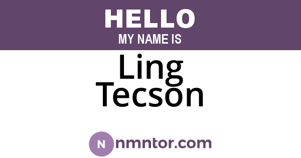 Ling Tecson