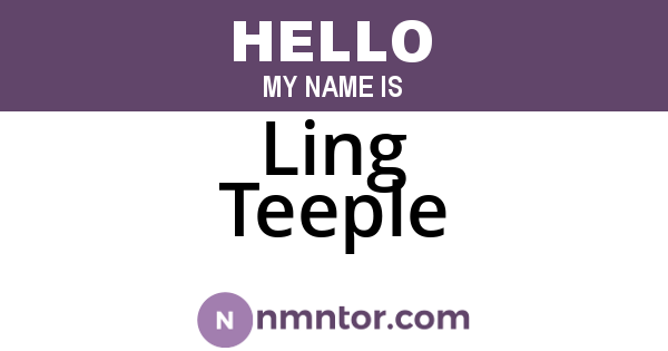 Ling Teeple