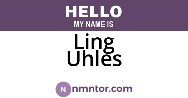 Ling Uhles