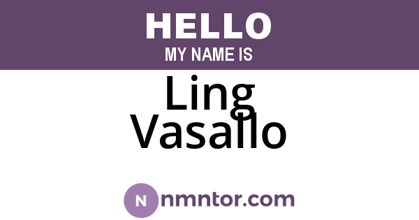 Ling Vasallo