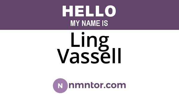 Ling Vassell