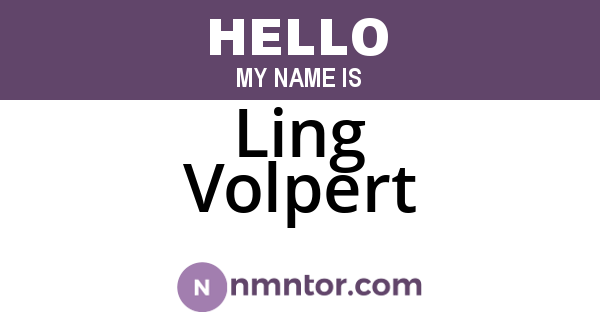 Ling Volpert