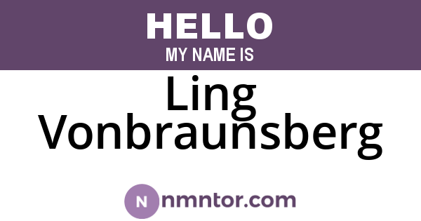Ling Vonbraunsberg