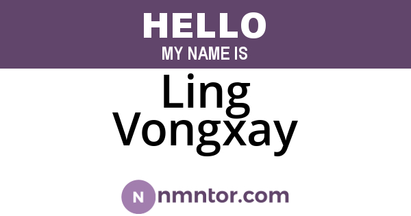 Ling Vongxay