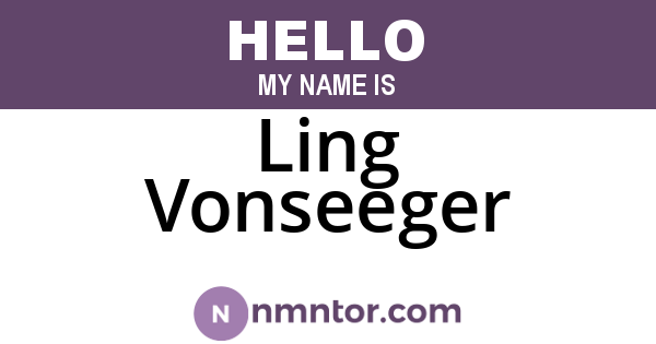 Ling Vonseeger