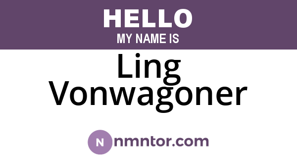 Ling Vonwagoner