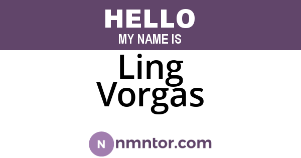 Ling Vorgas