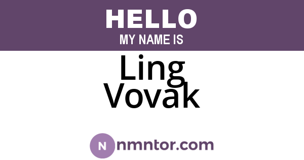 Ling Vovak