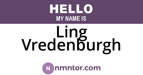 Ling Vredenburgh