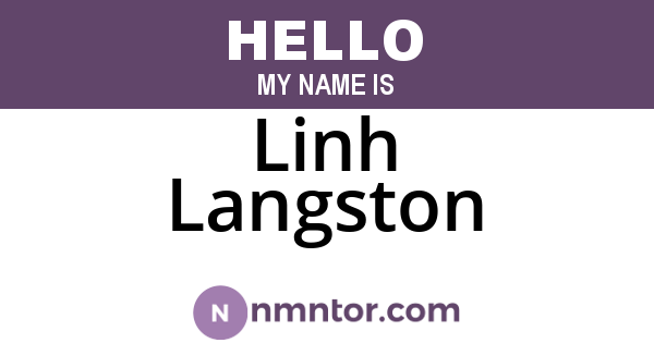 Linh Langston