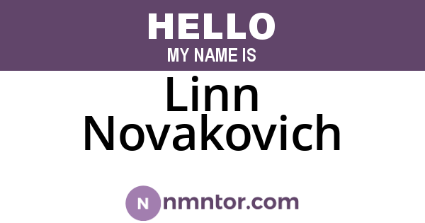 Linn Novakovich