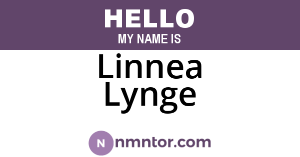 Linnea Lynge