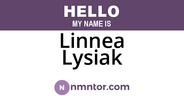 Linnea Lysiak
