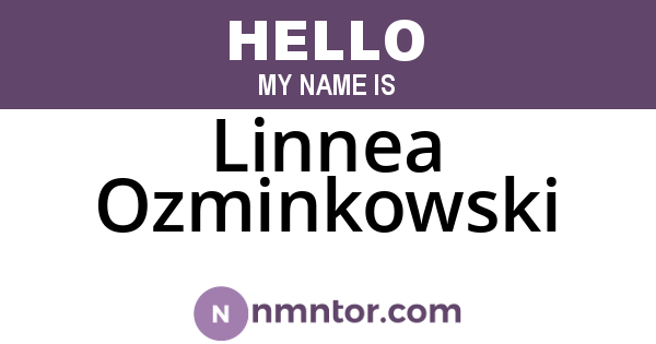 Linnea Ozminkowski