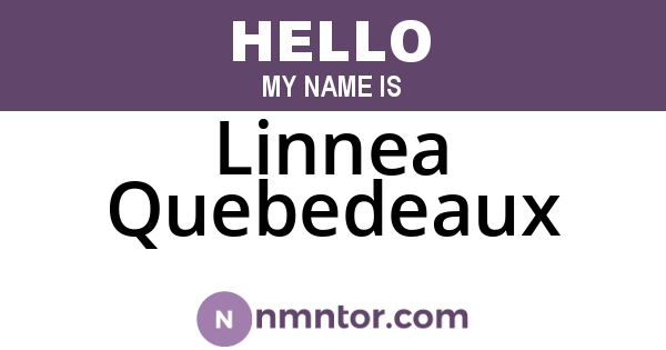 Linnea Quebedeaux