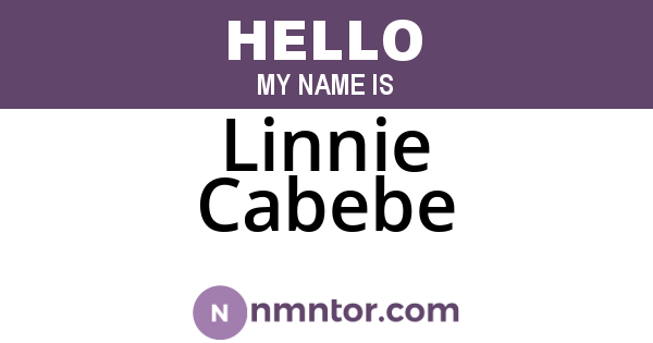 Linnie Cabebe